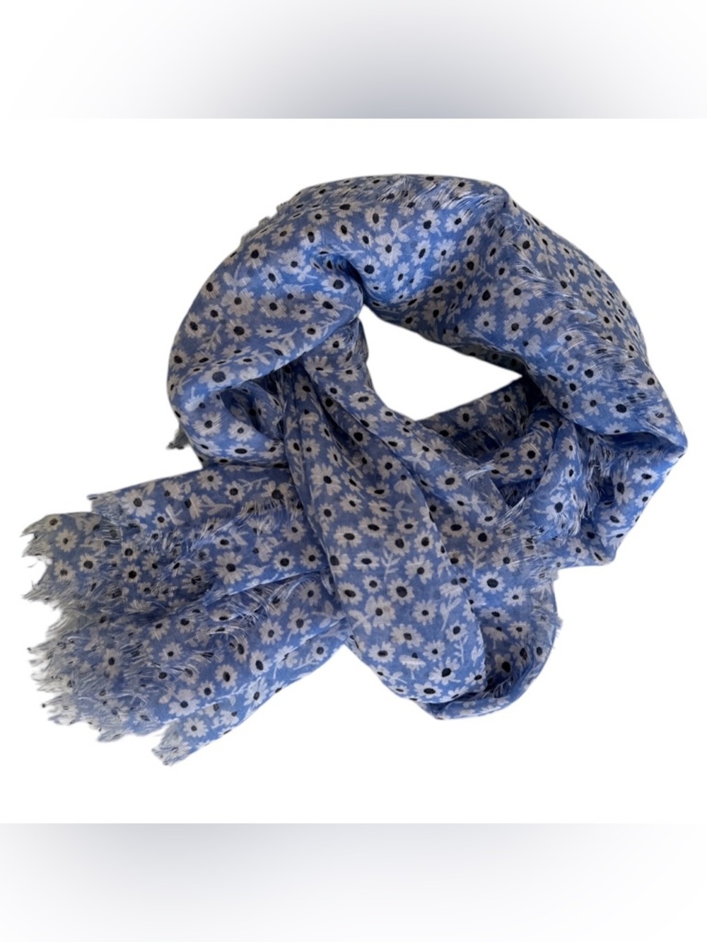 NWOT | American Eagle | Adorable Blue, White & Black Floral Scarf / Wrap / Shawl